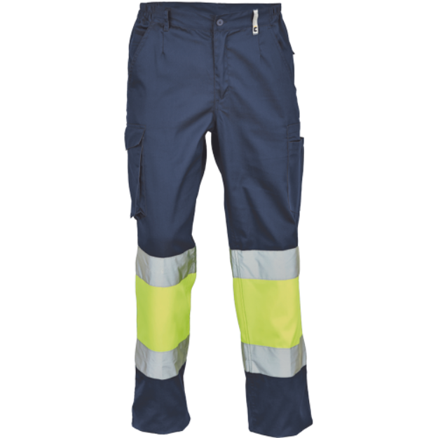 Obrázek z Cerva BILBAO HV Pracovní kalhoty navy / žluté 
