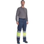 Obrázek z Cerva BILBAO HV Pracovní kalhoty navy / žluté 