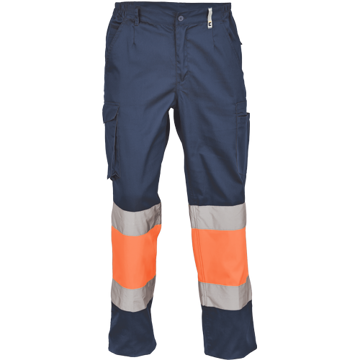 Obrázek Cerva BILBAO HV Pracovní kalhoty navy / oranžové
