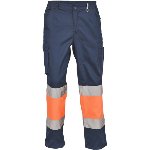Obrázek z Cerva BILBAO HV Pracovní kalhoty navy / oranžové 