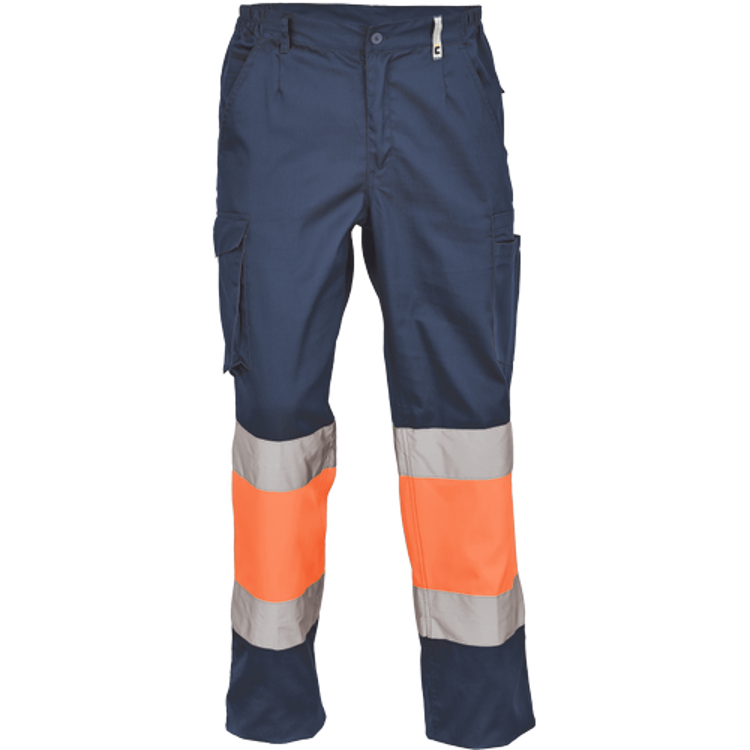 Obrázek z Cerva BILBAO HV Pracovní kalhoty navy / oranžové 