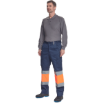 Obrázek z Cerva BILBAO HV Pracovní kalhoty navy / oranžové 