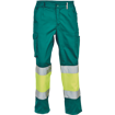 Obrázek z Cerva BILBAO HV Pracovní kalhoty zelené / žluté 
