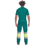 Obrázek z Cerva BILBAO HV Pracovní kalhoty zelené / žluté 