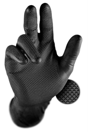 Obrázek GRIPPAZ® 246A Pracovní jednorázové rukavice black