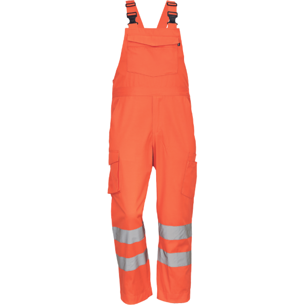 Obrázek z Cerva GANDIA HV Pracovní kalhoty s laclem oranžové 