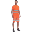 Obrázek z Cerva FERROL HV Pracovní šortky oranžové 