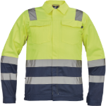 Obrázek z Cerva VALENCIA HV Pracovní bunda žlutá / navy 