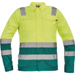 Obrázek z Cerva VALENCIA HV Pracovní bunda žlutá / zelená 