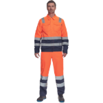 Obrázek z Cerva VALENCIA HV Pracovní bunda oranžová / navy 