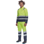 Obrázek z Cerva BURGOS HV Pracovní kalhoty do pasu žluté / navy 