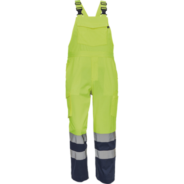 Obrázek Cerva LORCA HV Pracovní kalhoty s laclem žluté / navy