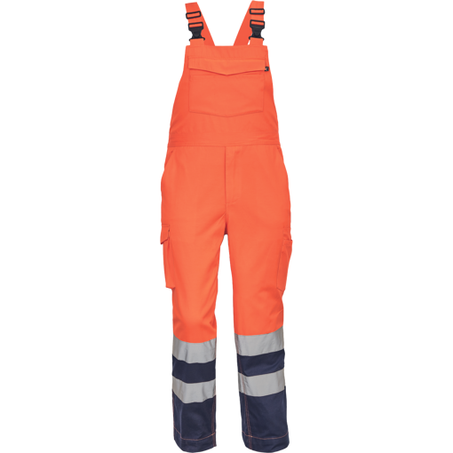 Obrázek z Cerva LORCA HV Pracovní kalhoty s laclem oranžové / navy 