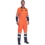 Obrázek z Cerva LORCA HV Pracovní kalhoty s laclem oranžové / navy 