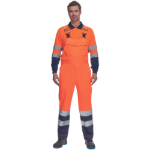 Obrázek z Cerva LORCA HV Pracovní kalhoty s laclem oranžové / navy 