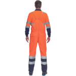 Obrázek z Cerva LORCA HV Pracovní kalhoty s laclem oranžové / navy 