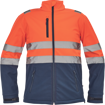 Obrázek z Cerva GRANADA HV Pánská softshellová bunda oranžová / navy 
