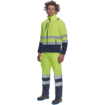 Obrázek z Cerva SEVILLA HV Pánská fleecová mikina žlutá / navy 