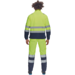 Obrázek z Cerva SEVILLA HV Pánská fleecová mikina žlutá / navy 