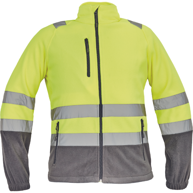 Obrázek z Cerva SEVILLA HV Pánská fleecová mikina žlutá / šedá 