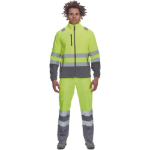 Obrázek z Cerva SEVILLA HV Pánská fleecová mikina žlutá / šedá 