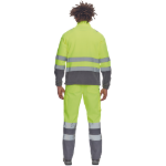 Obrázek z Cerva SEVILLA HV Pánská fleecová mikina žlutá / šedá 