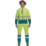 Obrázek z Cerva SEVILLA HV Pánská fleecová mikina žlutá / zelená 