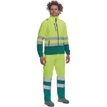 Obrázek z Cerva SEVILLA HV Pánská fleecová mikina žlutá / zelená 