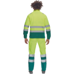 Obrázek z Cerva SEVILLA HV Pánská fleecová mikina žlutá / zelená 