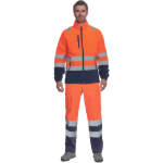 Obrázek z Cerva SEVILLA HV Pánská fleecová mikina oranžová / navy 