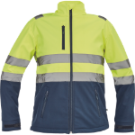 Obrázek z Cerva GRANADA HV Pánská softshellová bunda žlutá / navy 