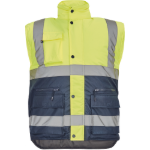 Obrázek z Cerva HELLIN HV Pánská zimní vesta žlutá / navy 