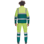 Obrázek z Cerva HELLIN HV Pánská zimní vesta žlutá / zelená 