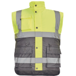 Obrázek z Cerva HELLIN HV Pánská zimní vesta žlutá / šedá 