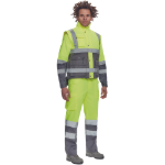 Obrázek z Cerva HELLIN HV Pánská zimní vesta žlutá / šedá 