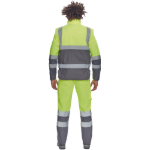 Obrázek z Cerva HELLIN HV Pánská zimní vesta žlutá / šedá 