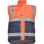 Obrázek z Cerva HELLIN HV Pánská zimní vesta oranžová / navy 