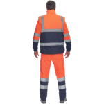 Obrázek z Cerva HELLIN HV Pánská zimní vesta oranžová / navy 