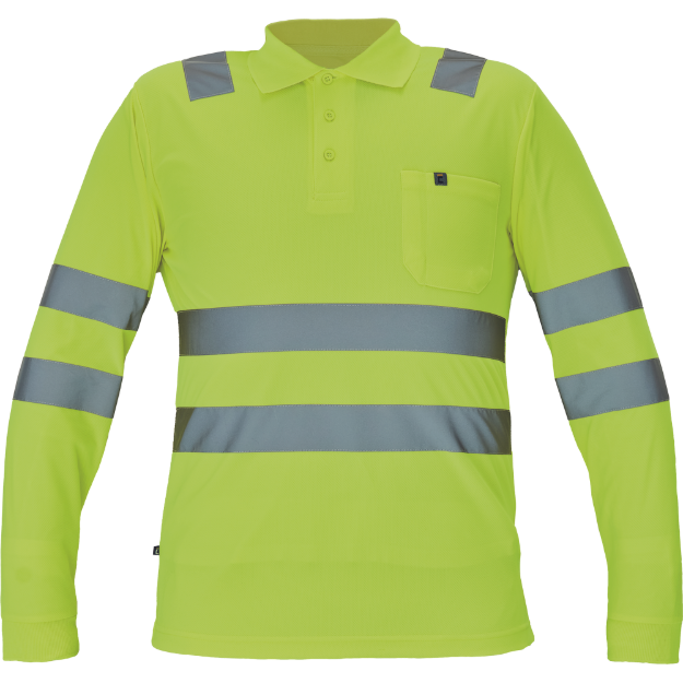 Obrázek z Cerva LUGO HV Pánská polokošile žlutá 