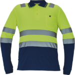 Obrázek z Cerva LEON HV Pánská polokošile žlutá / navy 