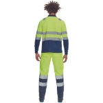 Obrázek z Cerva LEON HV Pánská polokošile žlutá / navy 