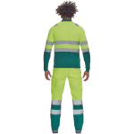 Obrázek z Cerva LEON HV Pánská polokošile žlutá / zelená 