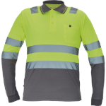 Obrázek z Cerva LEON HV Pánská polokošile žlutá / šedá 