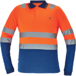Obrázek z Cerva LEON HV Pánská polokošile oranžová / navy 