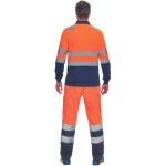 Obrázek z Cerva LEON HV Pánská polokošile oranžová / navy 