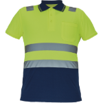 Obrázek z Cerva CADIZ HV Pánská polokošile žlutá / navy 