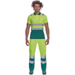 Obrázek z Cerva CADIZ HV Pánská polokošile žlutá / zelená 