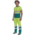 Obrázek z Cerva CADIZ HV Pánská polokošile žlutá / zelená 