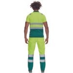 Obrázek z Cerva CADIZ HV Pánská polokošile žlutá / zelená 