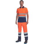 Obrázek z Cerva CADIZ HV Pánská polokošile oranžová / navy 